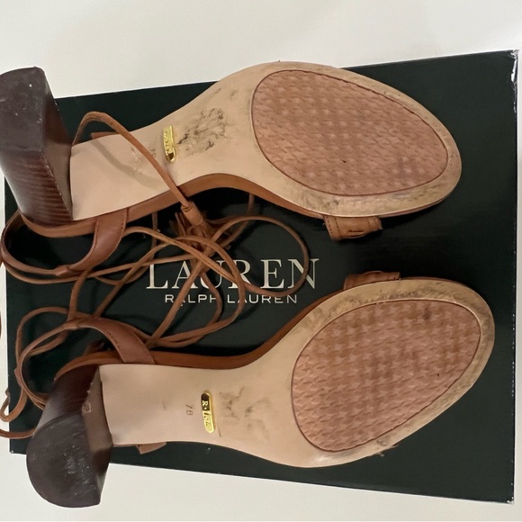 Lauren Ralph Lauren Women's Brown Strappy Sandals - Picture 7 of 7